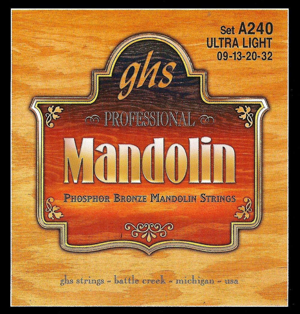 GHS Phosphor Bronze Mandolin Strings A240 Ultra Light 9-32 FPM26