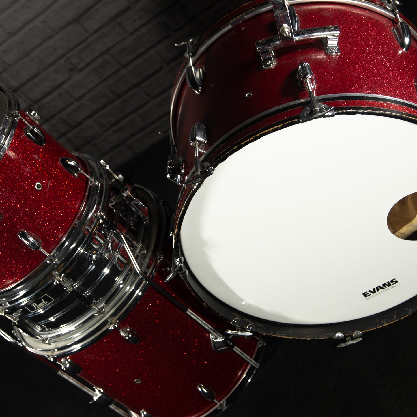USED Pearl 60s 3 Piece Red Sparkle Kit