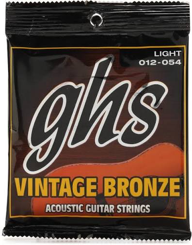 GHS Light 012-054 Vintage Bronze Acoustic Guitar Strings FPM26