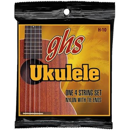 GHS Ukulele H-10 Nylon 4 String Set with Tie Ends