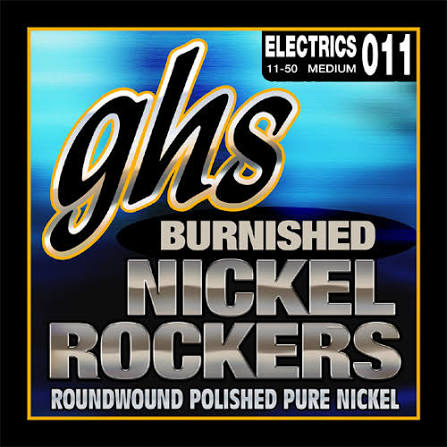 GHS Burnished Nickel Rockers™ Medium 011-50 Electric Guitar Strings
