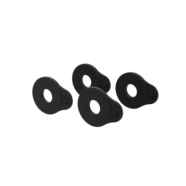 D'Addario Flex Lock Strap Block, 4-Pk Black