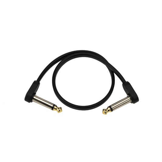 D'Addario Flat Patch Cable Matching Right-Angle, 6 inches