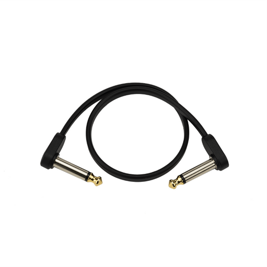 D'Addario Custom Series Flat Patch Cable 4in Offset PW-FPRR-204OS