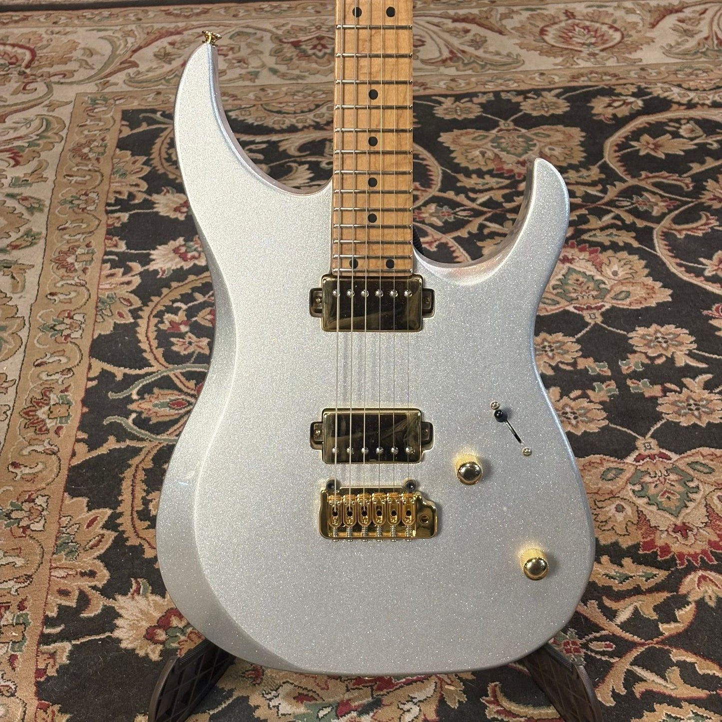 LSL XT4 HH Electric Guitar (Silver Sparkle Poly)