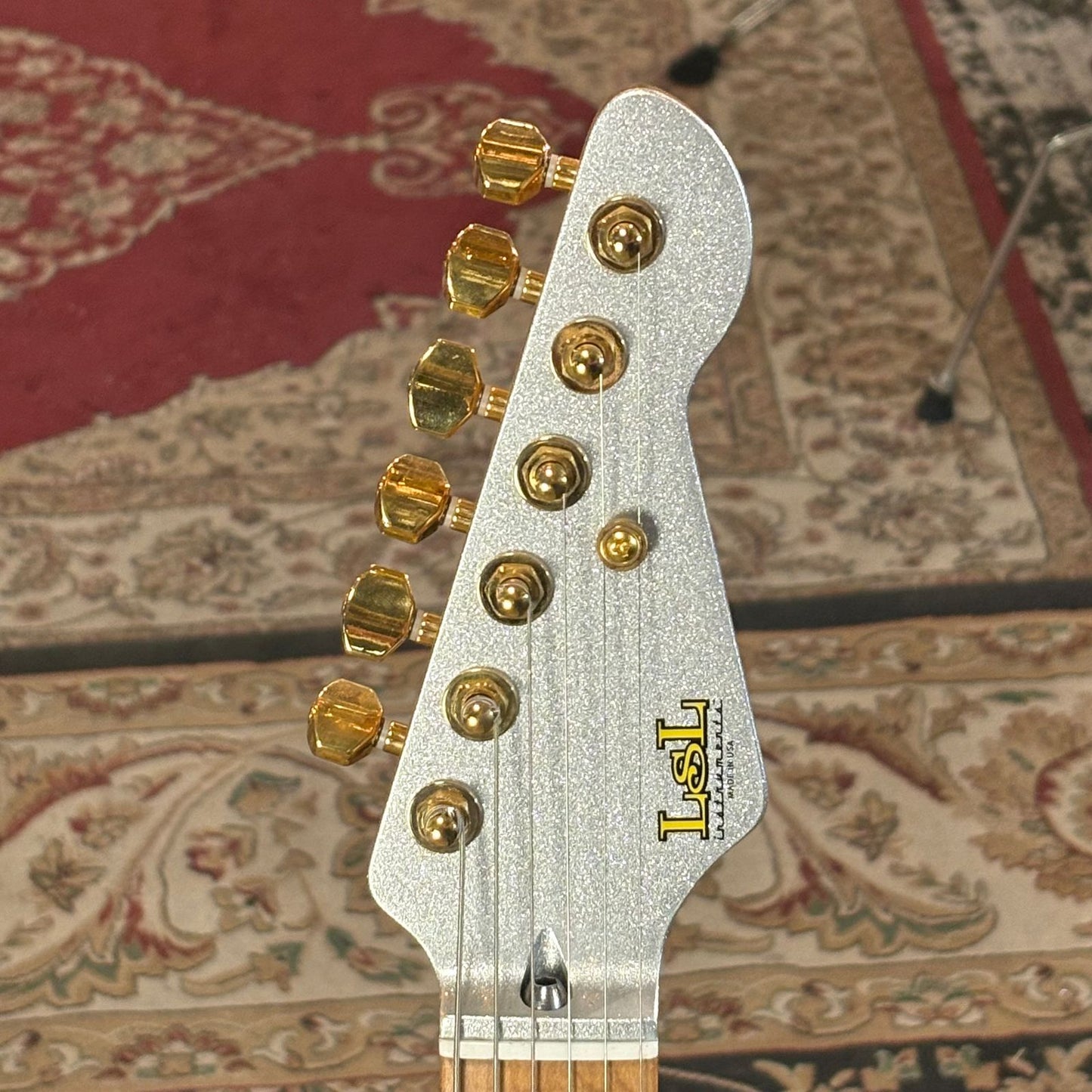 LSL XT4 HH Electric Guitar (Silver Sparkle Poly)