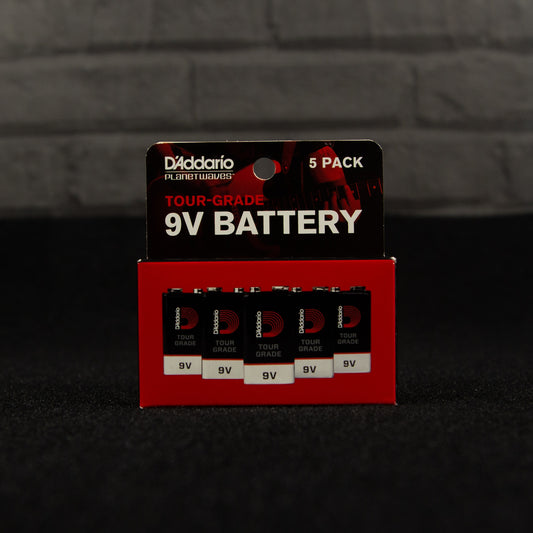 D'Addario 9V Battery 5 Pack
