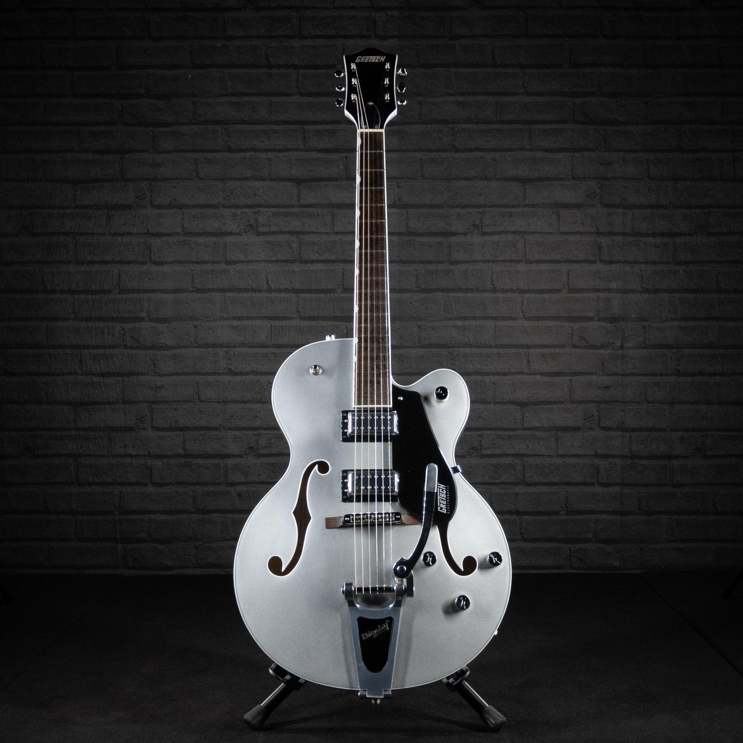 Gretsch G5420T Electromatic Classic Hollow Body Electric Guitar with Bigsby (Airline Silver) - Impulse Music Co.