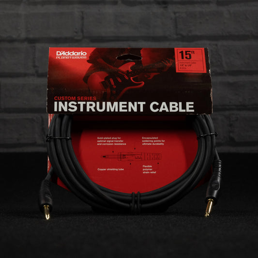 D'addario Custom Series Instrument Cable PW G 15 15 Feet