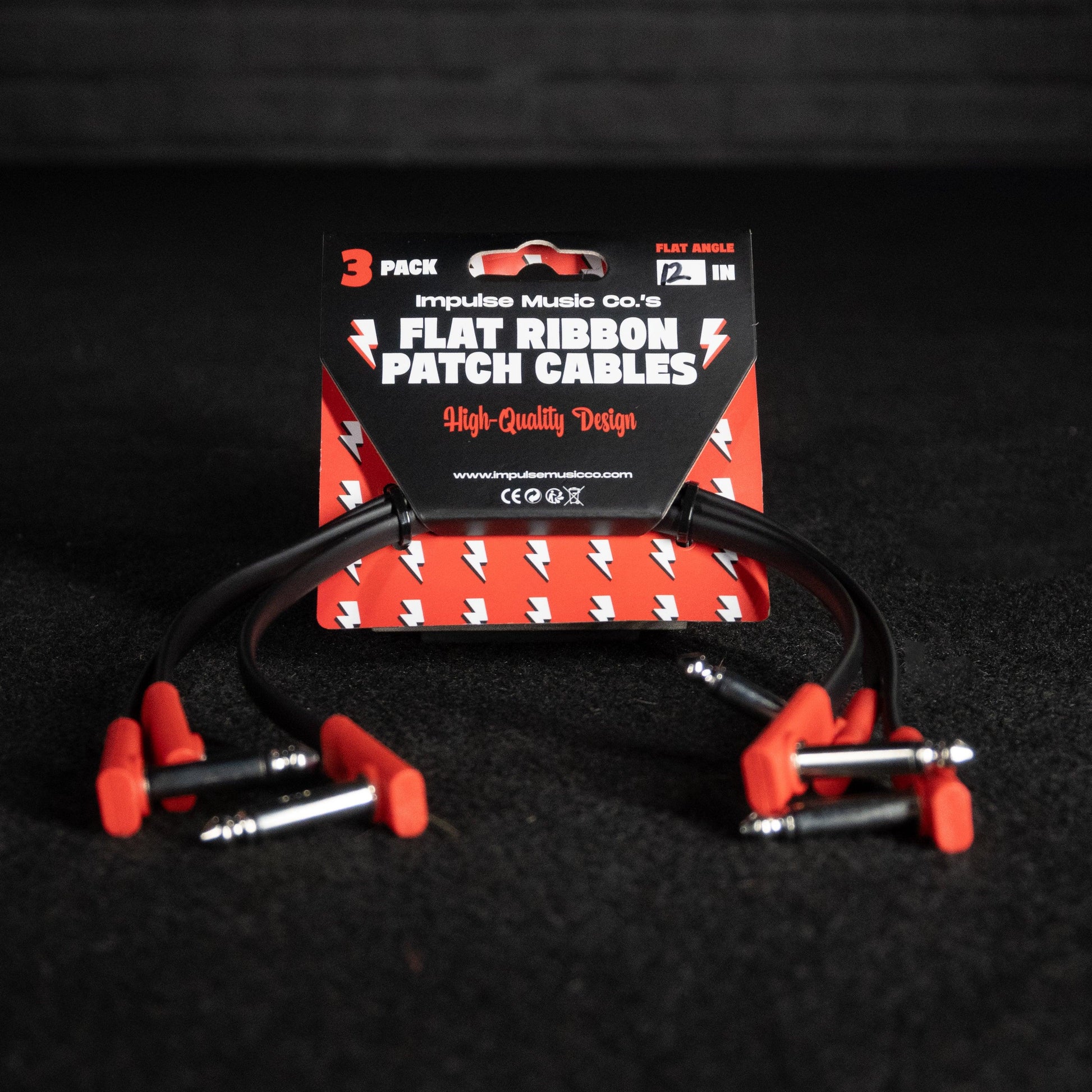 Impulse Music Co. Patch Cables 12" (3 Pack) - Impulse Music Co.