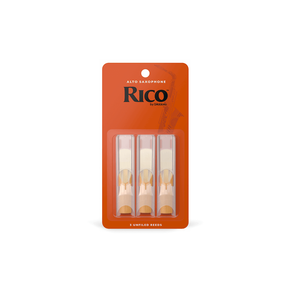 Rico by D'Addario Alto Saxophone Reeds 3.0, 3-Pack - Impulse Music Co.