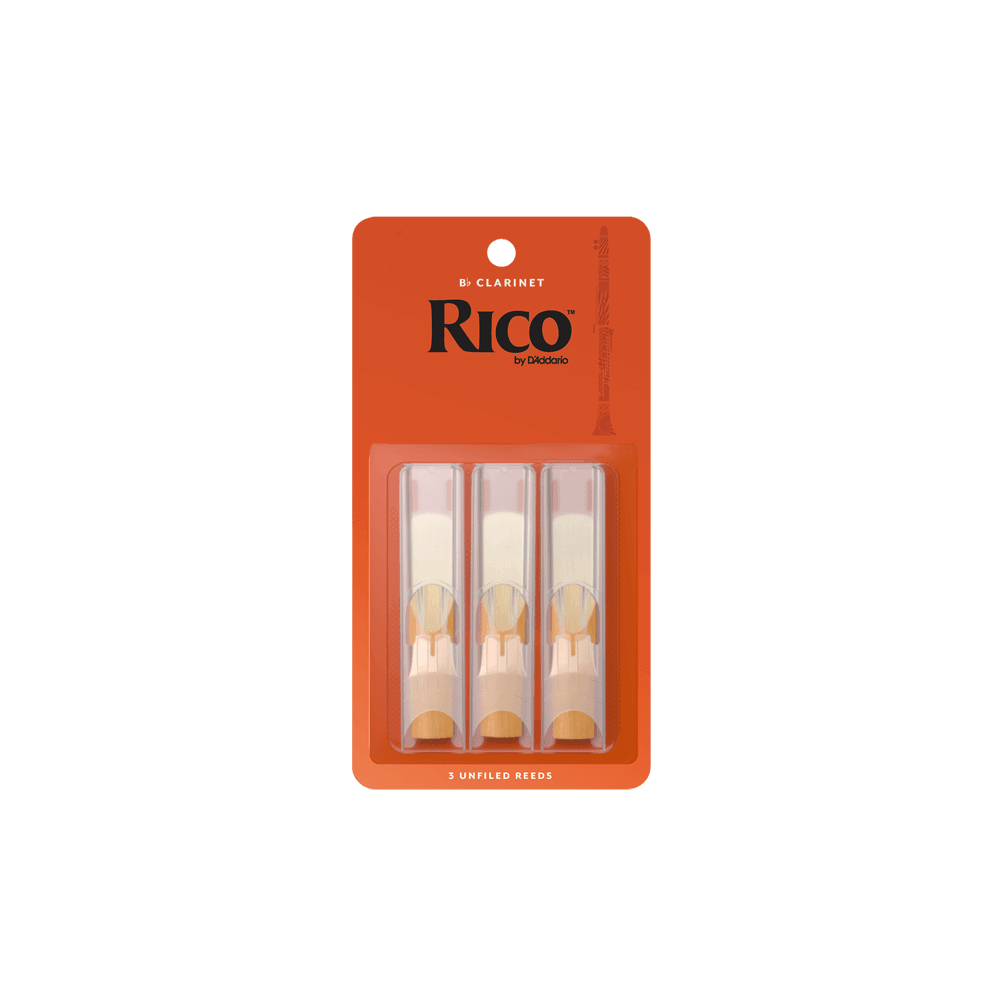 Rico by D'Addario Bb Clarinet Reeds 3.0, 3-Pack - Impulse Music Co.