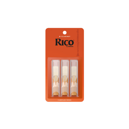 Rico by D'Addario Bb Clarinet Reeds 3.0, 3-Pack - Impulse Music Co.
